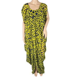 Sai Sankoh Kiara Animalprint Neon Coverup